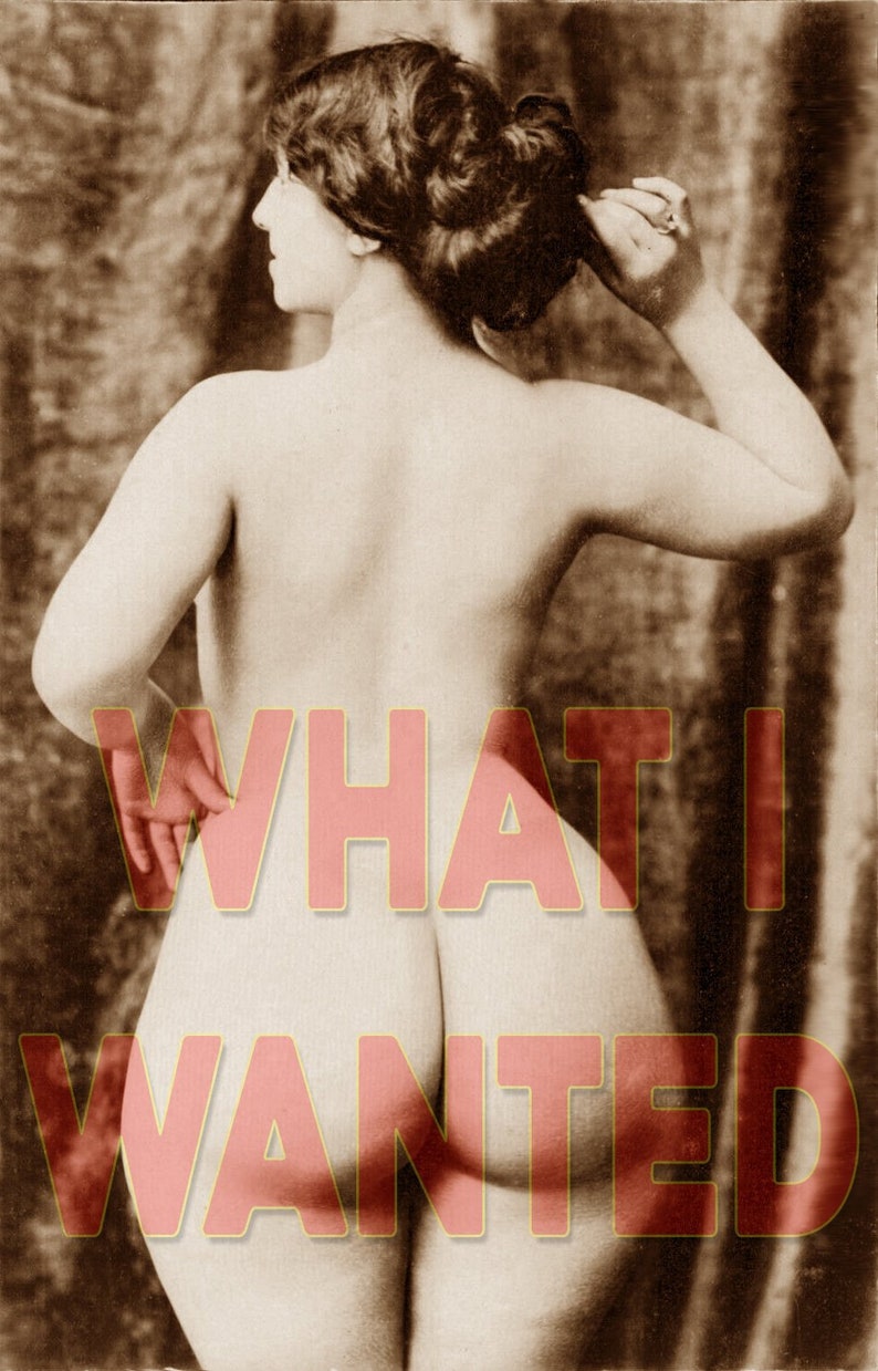 Vintage Nude Early 1900 Photo Erotic Sexy Big Bubble Butt Thin Waist BBW  Model Wide Hips Boobs Woman Beautiful Wall 4 x 6 Art \