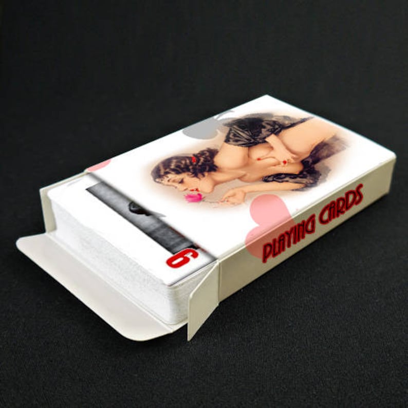 Vintage erotic playing cards nude pinups complete deck