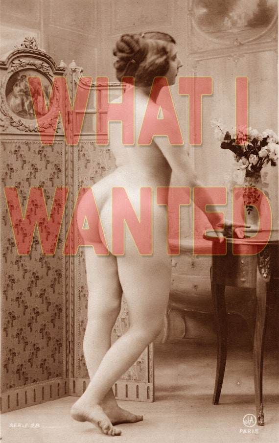 Vintage Nude Early 1900 Photo Erotic Sexy Big Bubble Butt Curvaceous BBW  Model Wide Hips Boobs Woman Beautiful Wall 4 x 6 Art \