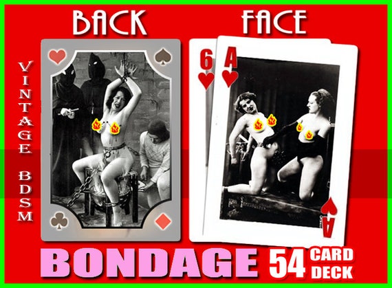 570px x 419px - Nude Sexy PLAYING CARDS Erotic 1920's Theme Bdsm Bondage Girls Poker Cards  \