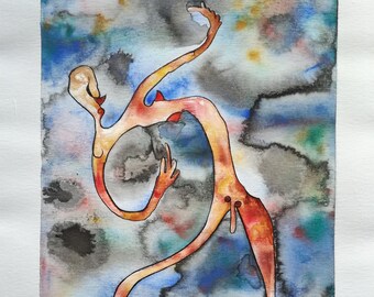 abstract watercolor drawing number 4
