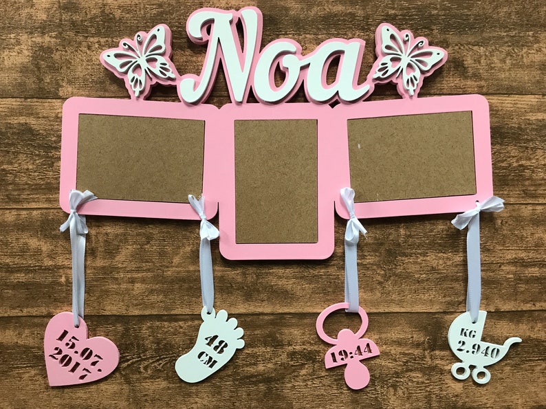 Picture frames with names made of wood Personalized Etsy