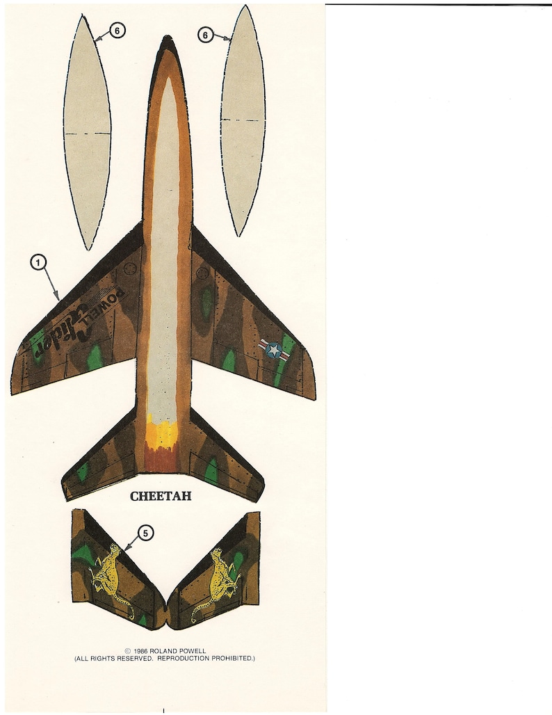 Set 2 4 Cut & Glue Paper Airplane Gliders Etsy