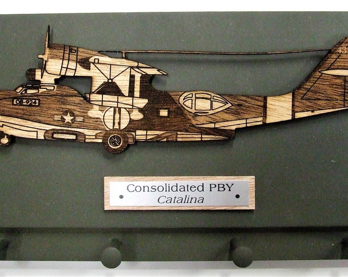 U.S. Military World War II - Consolidated PBY Catalina Aircraft Keychain Rack