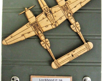 U.S. Military World War II - Lockheed P-38 "Lightning" Aircraft Keychain Rack