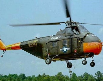 Framed 4" X 6" Print of a U.S. Army Sikorsky H-19 "Chickasaw" Helicopter. Hang on a wall or display on a shelf or desk.