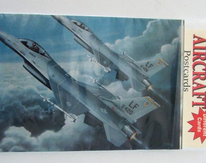 A pack of 4" X 6" classic aircraft Mini-Poster postcards.  The package contains 10 different airplanes.