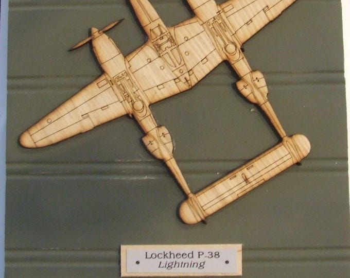 U.S. Military World War II - Lockheed P-38 "Lightning" Aircraft Keychain Rack