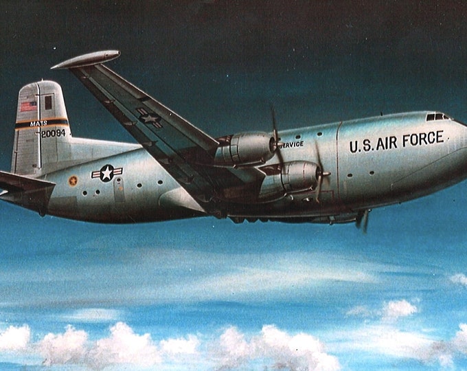 Framed 4" X 6" Print of a Douglas C-124 "Globemaster." Hang on a wall or display on a shelf or a desk.