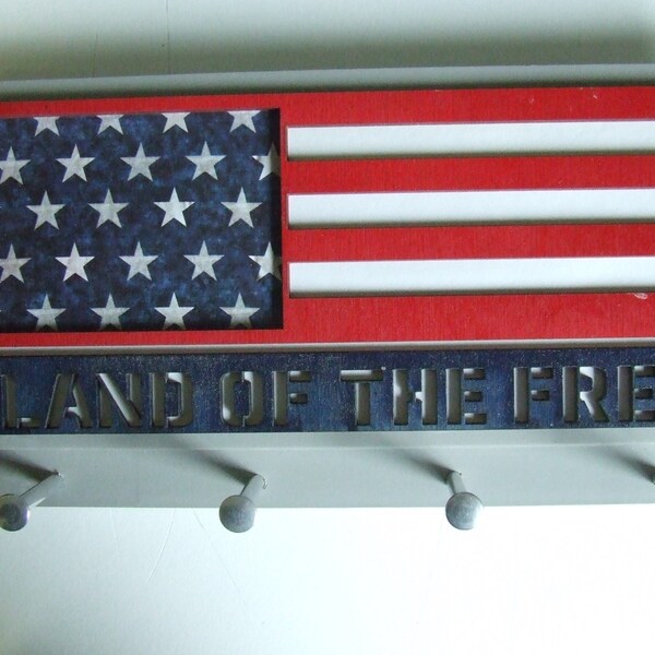 American Flag Wall Mount Etsy