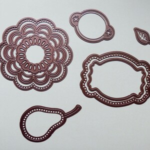 Mixed Decorative Cutting Dies - Sizzix dies (set of 8)