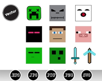 Minecraft svg | Etsy