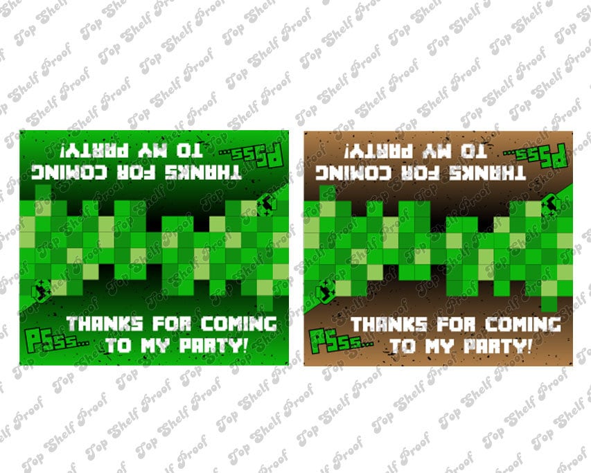 Mine Themed Bag Toppers PDF