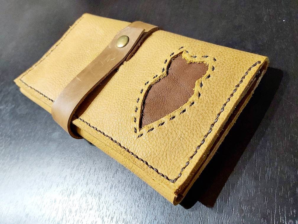 Handmade Leather Trifold Women's Wallet Leather Etsy UK