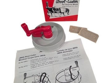Vtg New Box Imra Wool Cutter for Smyrna Work Germany Latchhook Rugs Yarn