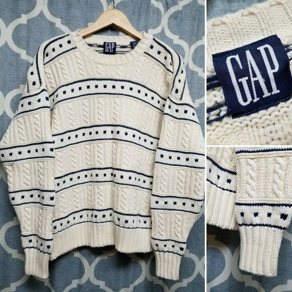 gap mens cable knit sweater