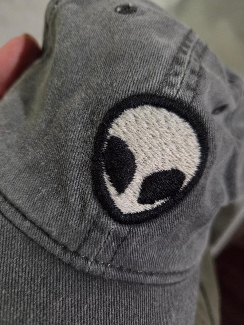 Alien Head Embroidered Adjustable Hat Cap Brandy Melville J Galt ...