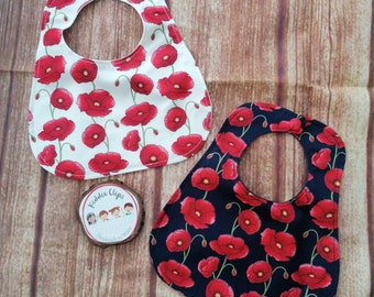 Poppy baby bib