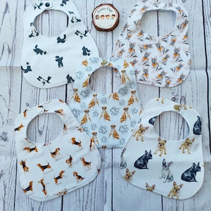 Babero para perros, bulldog francés, boxer, collie, pastor alemán, beagle