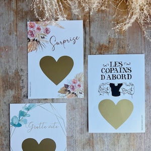 Carte à gratter personnalisée