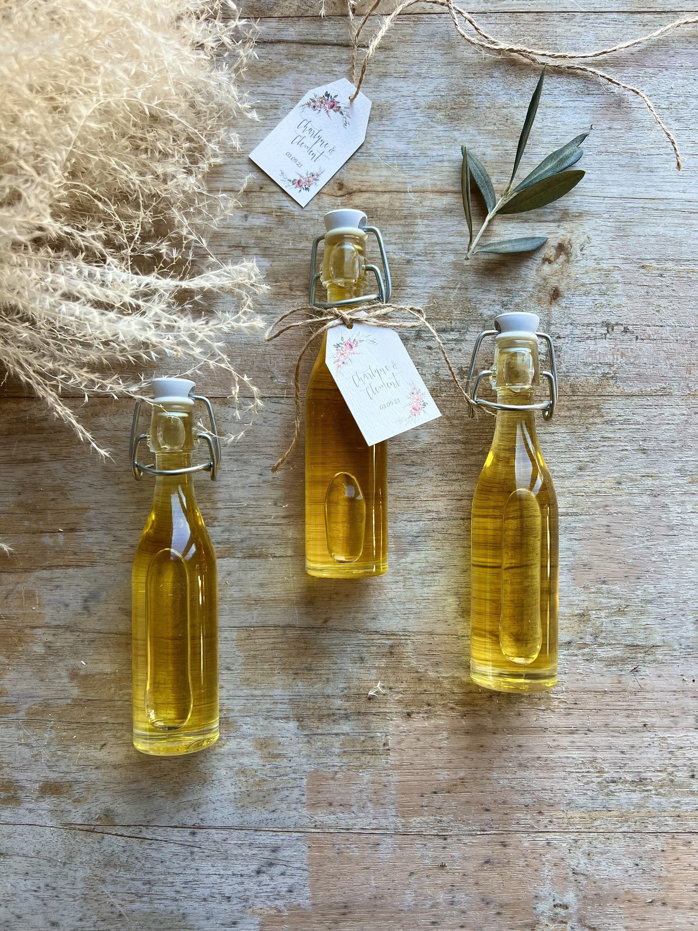Mignonnette d’huile d’olive personnalisée pour vos événements