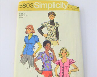 Simplicity Misses Set of Blouses Size 10 Pattern PT1316