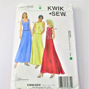 Kwik Sew Misses Skirt and Tops Pattern Sizes XS S M L X PT988