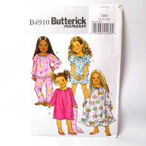 Butterick Childrens Girls Top Shorts Pants and Gown Pattern PT2406