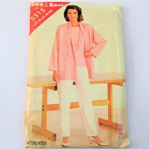 Butterick Sew and Sew Misses Jacket Pants and Top Pattern Size 14 16 18 PT970