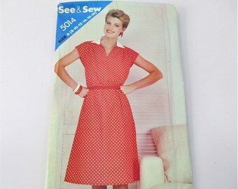 1993 Butterick See and Sew Misses Jacket and Dress Size 12 14 16 ...