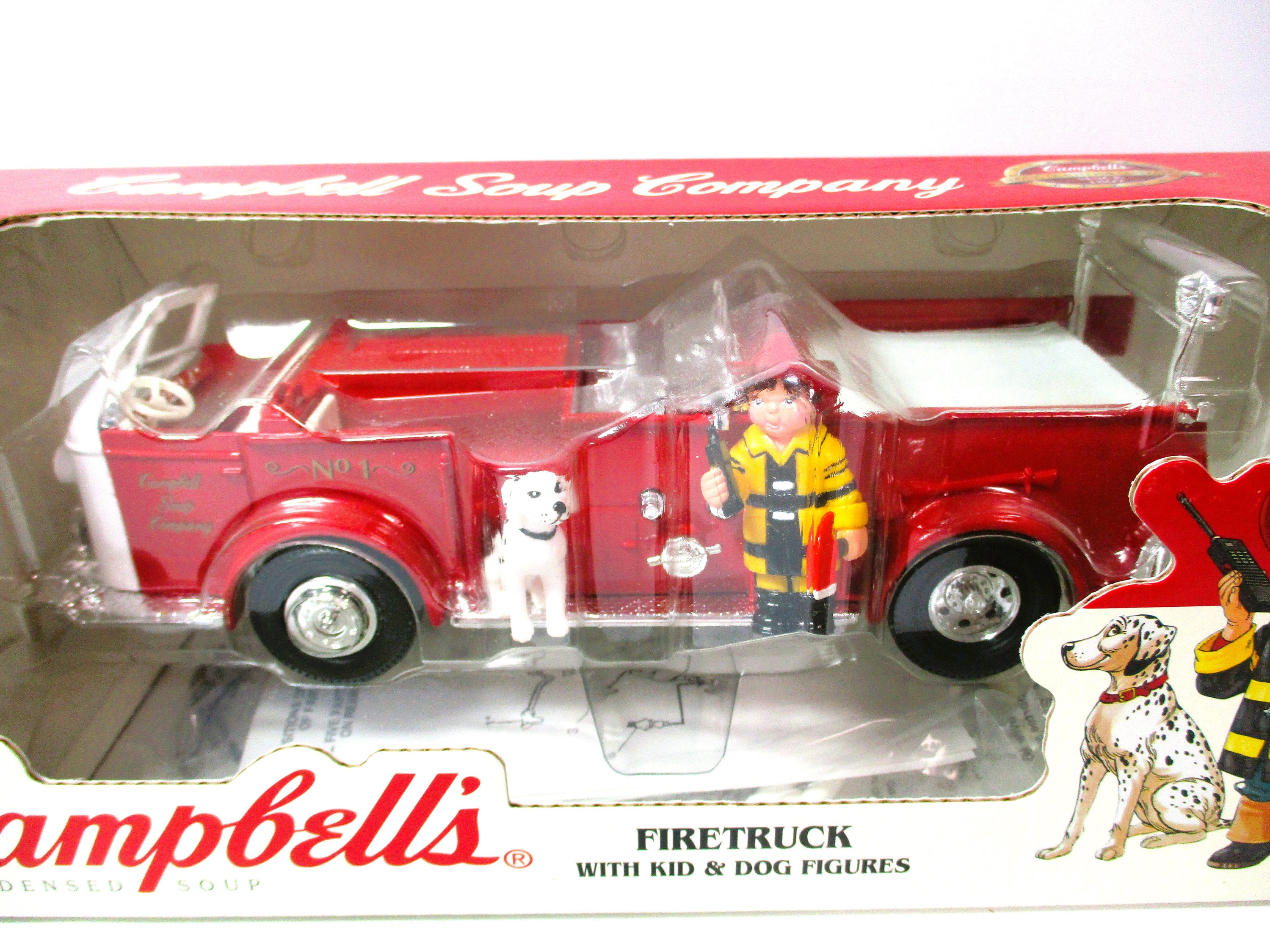 Ertl Collectibles Campbell Soup Firetruck With Kid and Dog Figures
