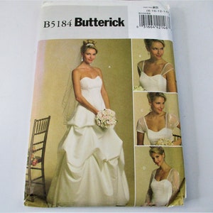 Butterick Wedding Gown Misses Dress Size 8 10 12 14 Pattern PT1594