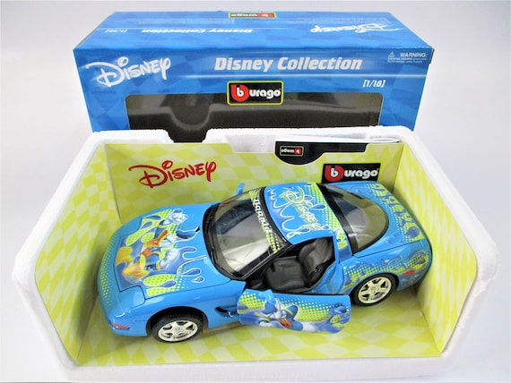 Disney Collection Donald Duck Burago Chevrolet Corvette TC1538 - Etsy