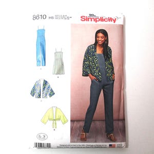 Simplicity Misses Kimono in Two Lengths Jumpsuit and Dress Pattern PT3028