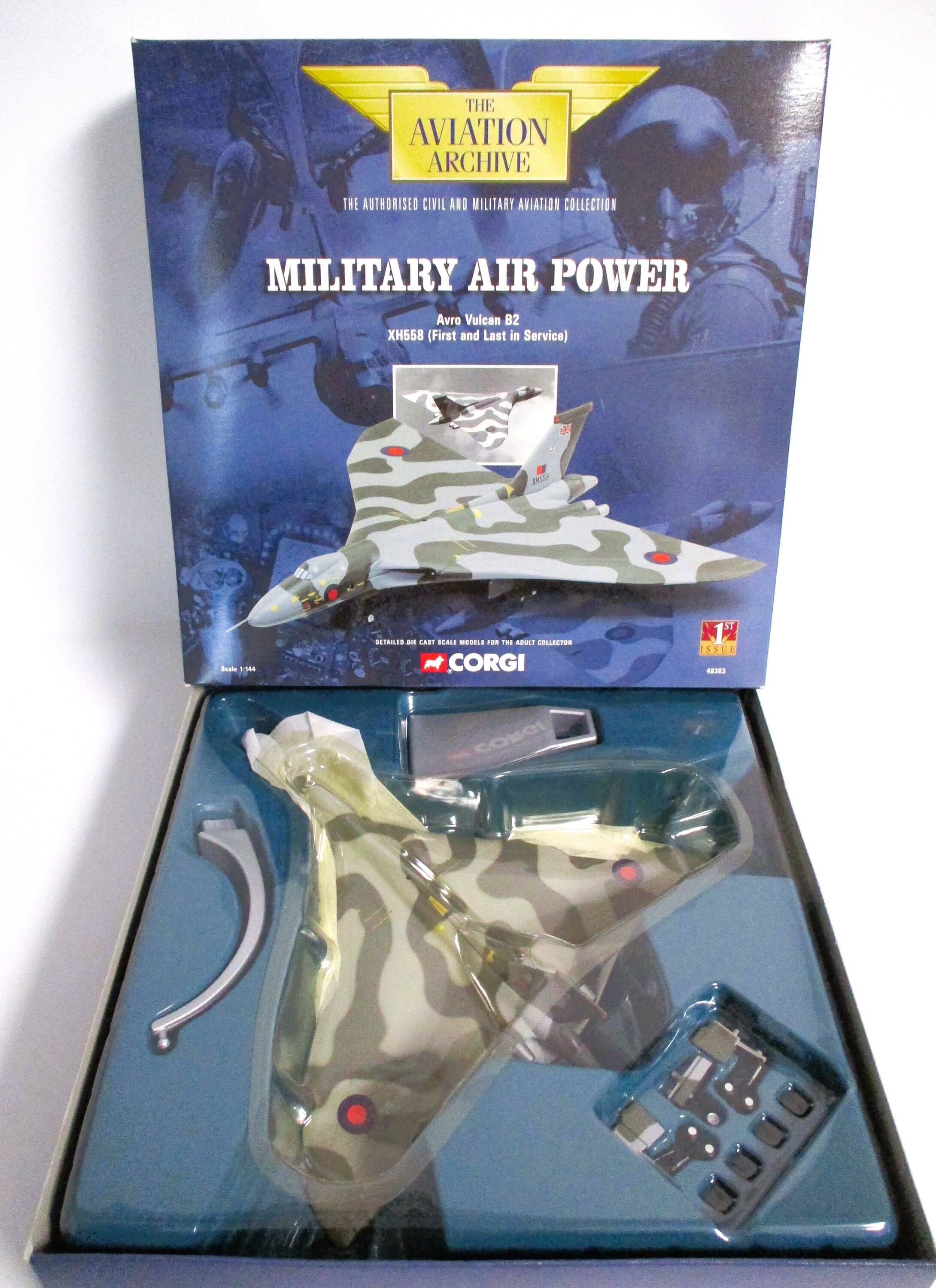 Corgi Military Air Power Avro Vulcan B2 XH558 Diecast Model TP2300