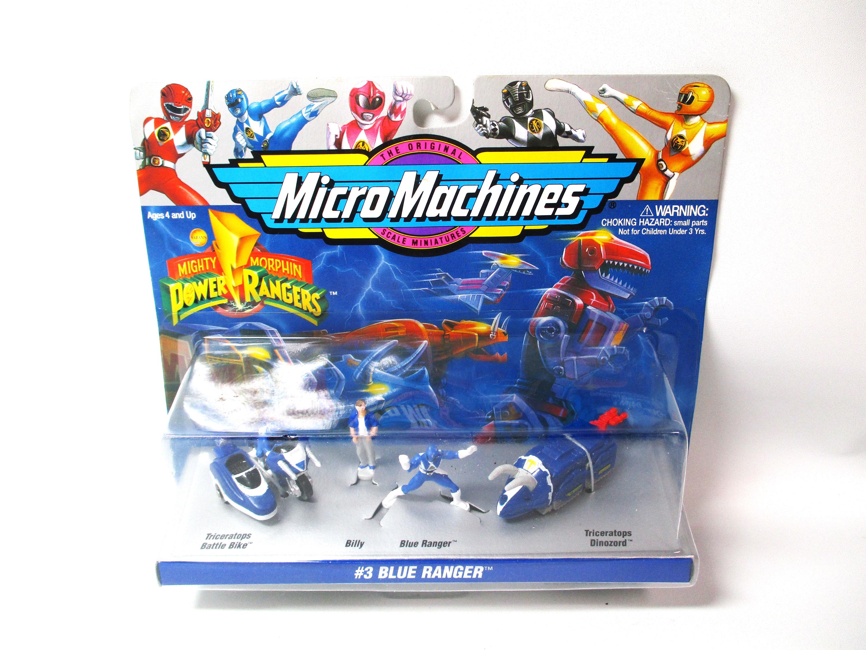 マイクロマシーンズ マイティモーフィンパワーレンジャー メガバトルコレクターズ Micro Machines Mighty Morphin Power Rangers Blue Ranger Toy Set