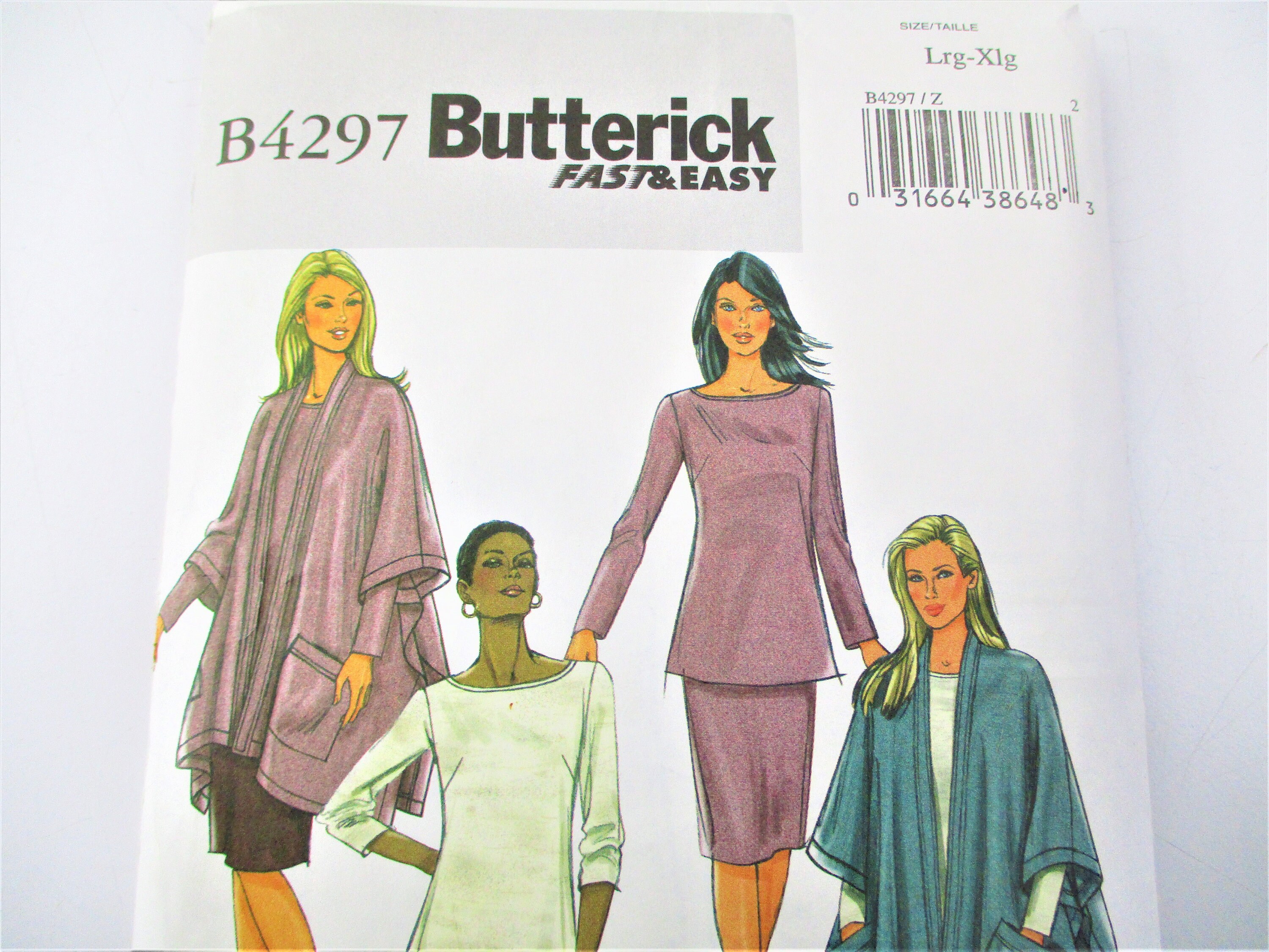 Butterick Misses Jacket Top Skirt and Pants Sewing Pattern Size L and ...