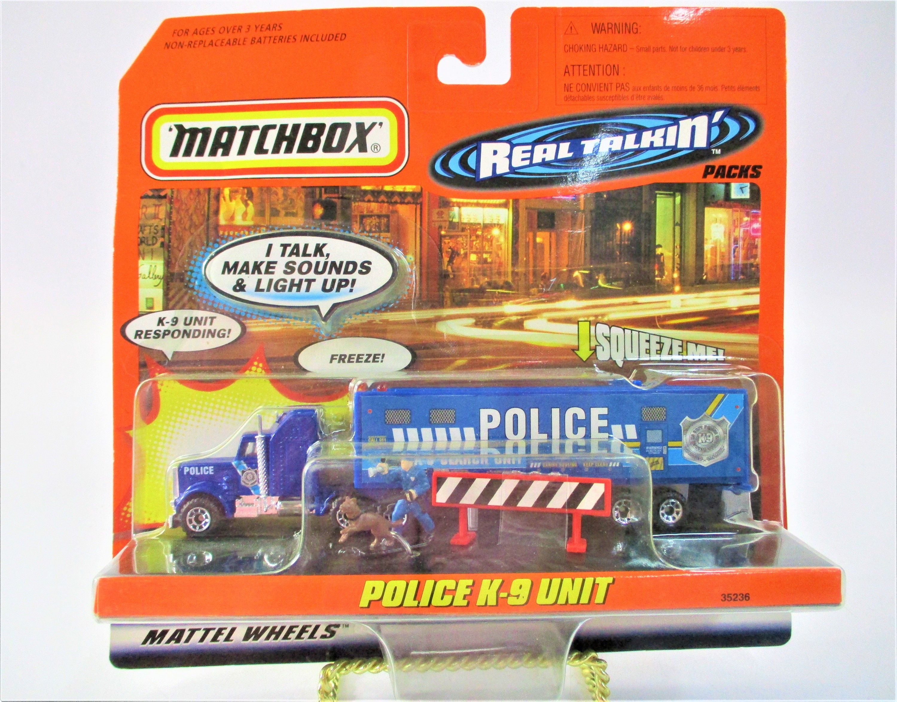 Matchbox Real Talking Police K 9 Unit Toy Set TT1516 - Etsy