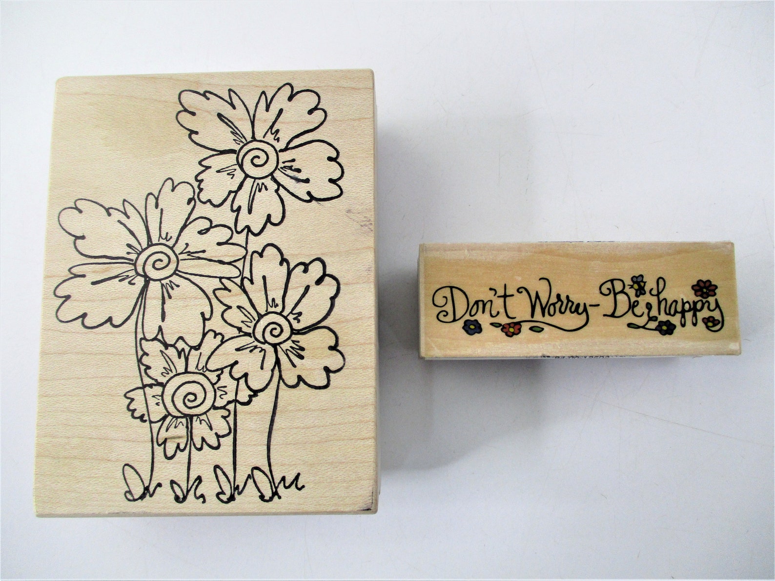 Floral themed rubber stamps 2 SP592 Etsy
