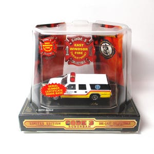 Code 3 1/64 Scale - LTI Tractor Drawn Aerial Fire Engine AND Code 3 1/64 Scale - LTI Tractor Drawn Aerial Fire Engine AND
