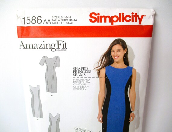 Simplicity Amazing Fit Misses Womens Dress Pattern PT2436 - Etsy