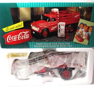 Coca Cola Diecast Stake Truck With Accessories TT3297 - Etsy