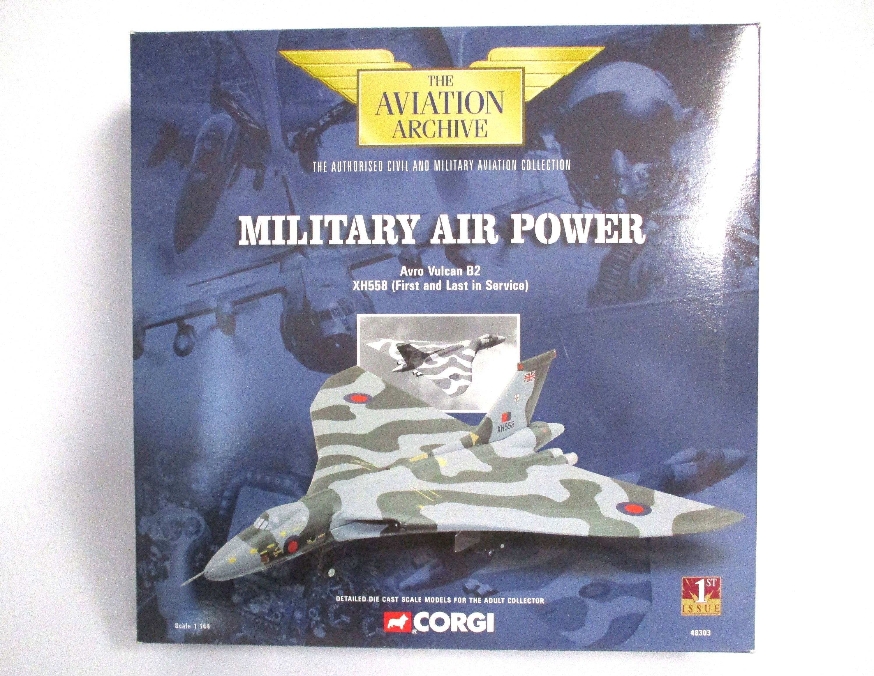 Corgi Military Air Power Avro Vulcan B2 XH558 Diecast Model TP2300