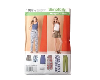 Simplicity Misses Pants Shorts and Skirt Pattern PT3074