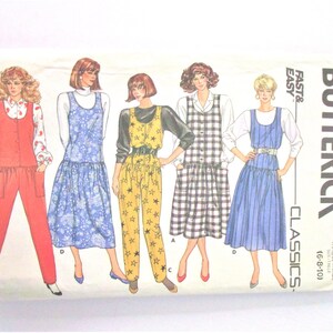 1986 Butterick Classics Misses Jumper and Jumpsuit Size 6 8 10 Pattern PT1471