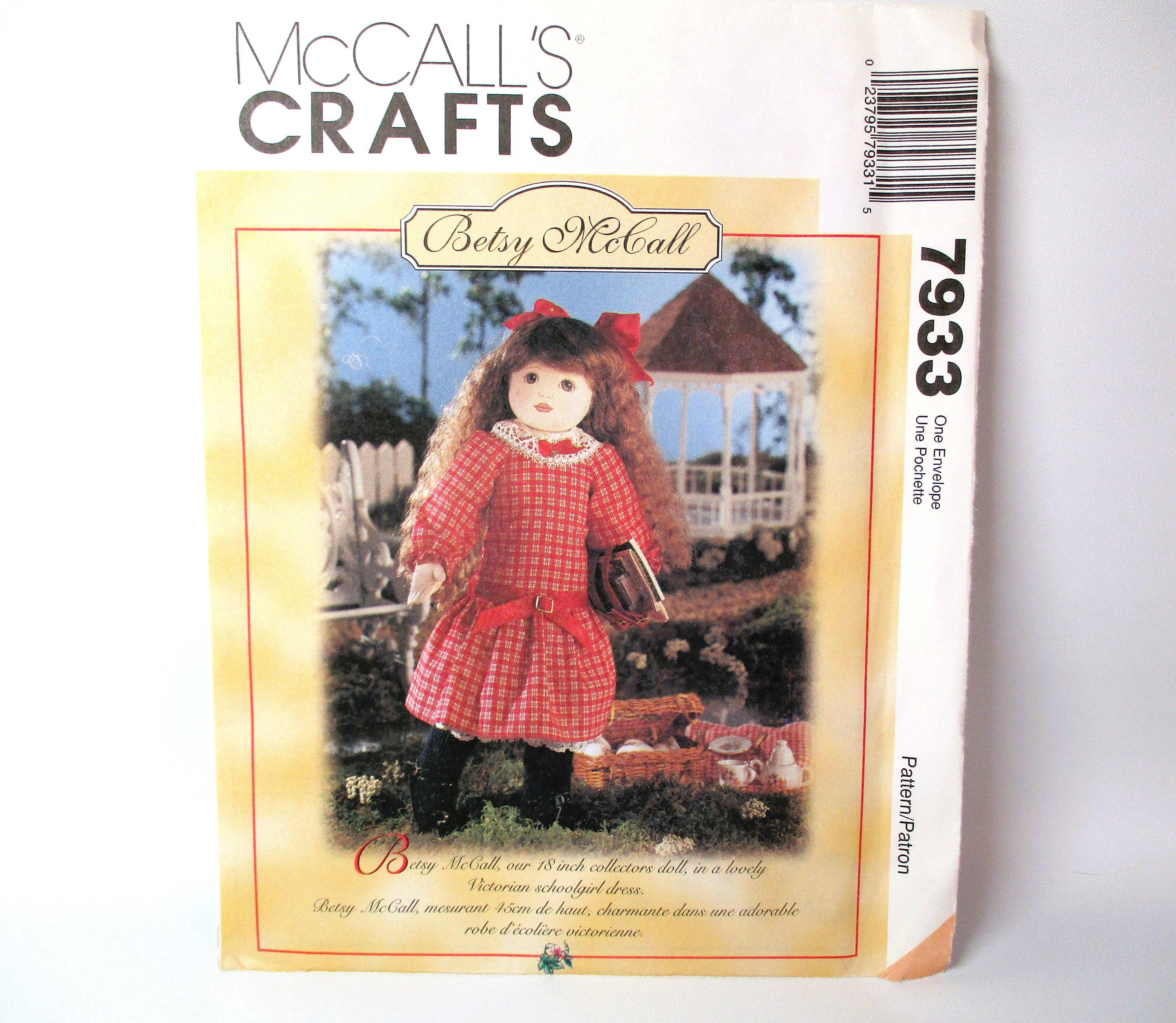 その他 betsy mccall Mccall Betsy Mccall 18 Inch Doll With Clothes Pattern PT2445