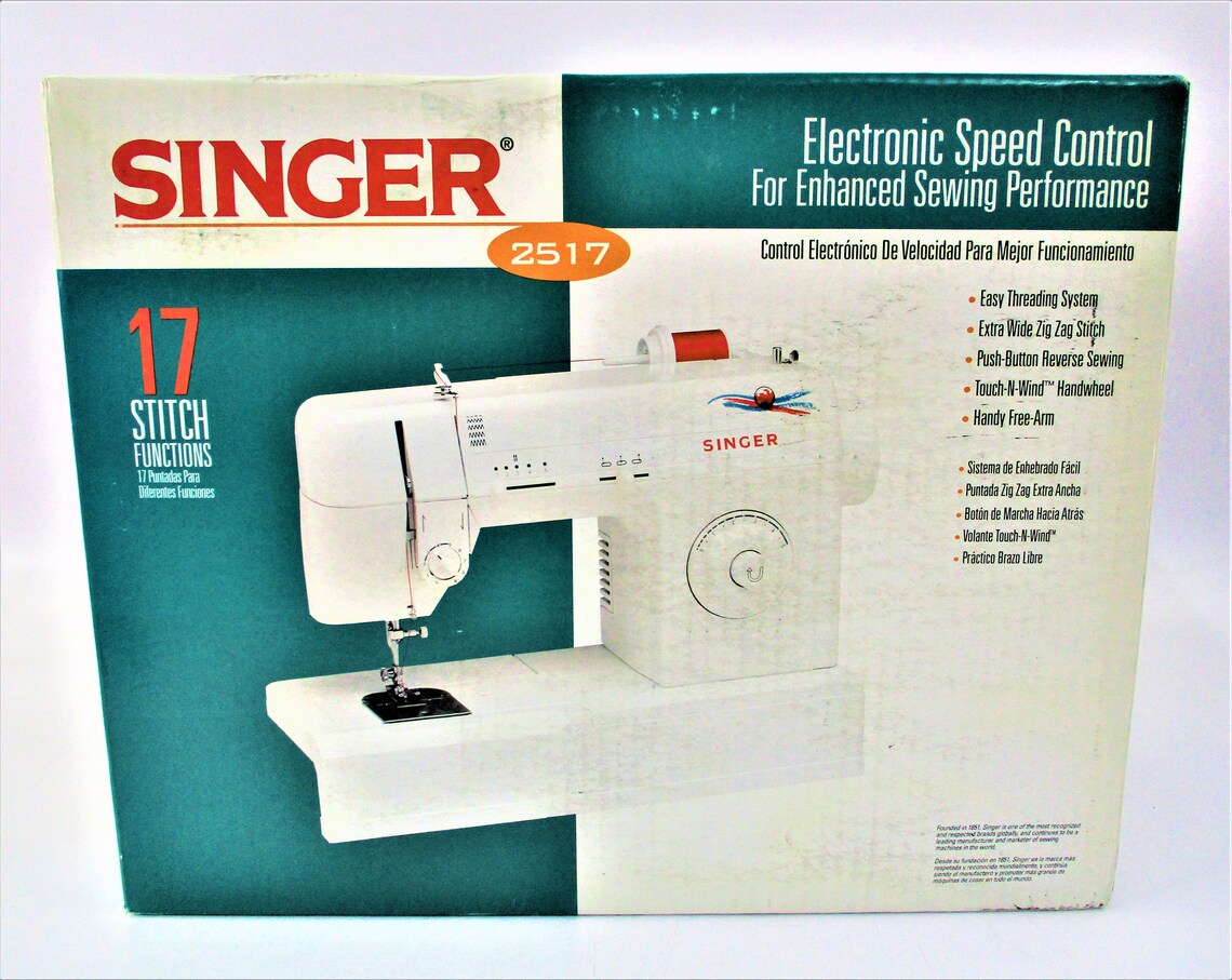 Vintage Singer model 2517 Sewing Machine with Electronic Speed | Etsy