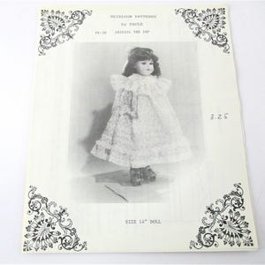 Heirloom Patterns by Paule Abigail the Imp Fits 14 Inch Doll PT2062