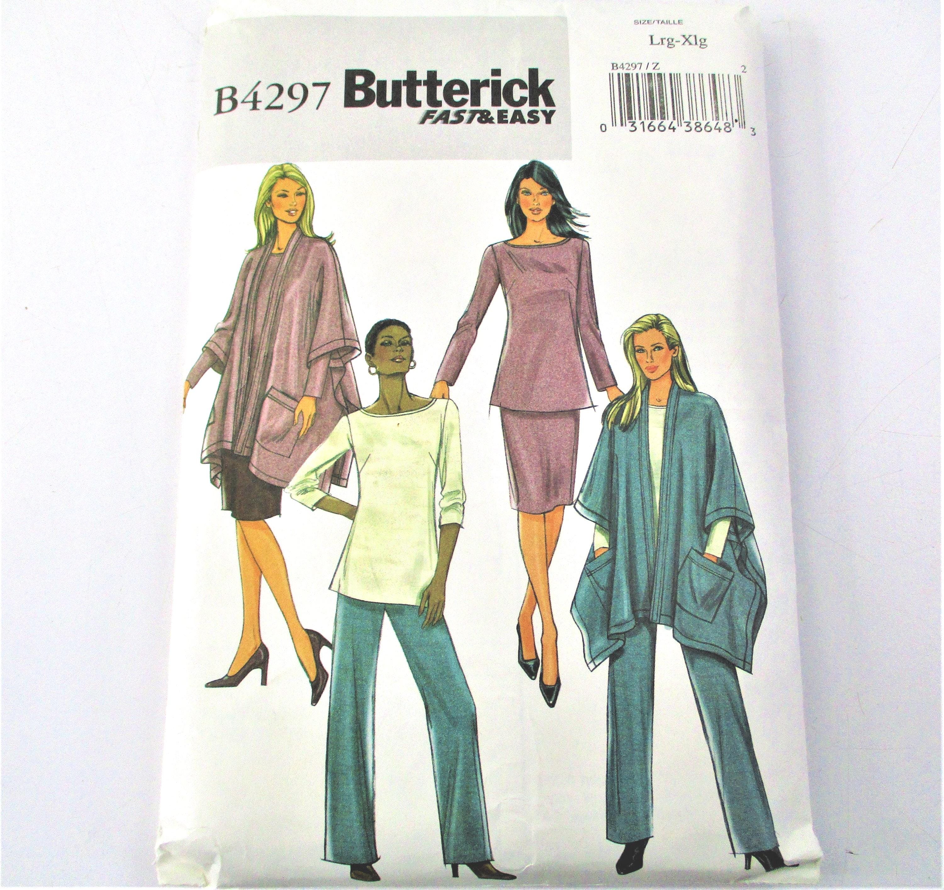 Butterick Misses Jacket Top Skirt and Pants Sewing Pattern Size L and ...