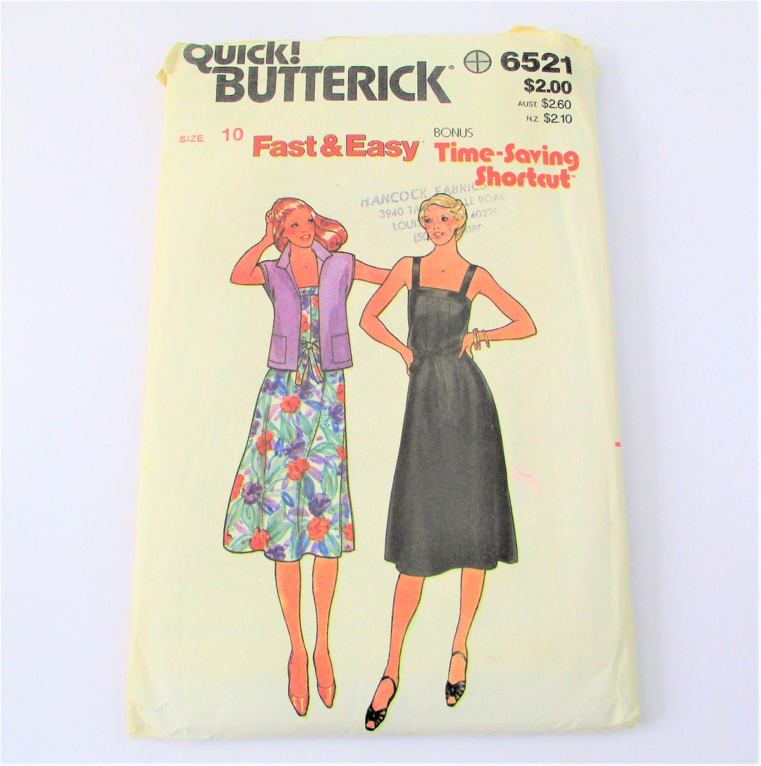 Butterick Misses Jacket Dress and Belt Size 10 Pattern PT1285 - Etsy